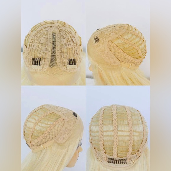 13*4*1 T-Part Hum-Synthetic Super Long Blonde Straight Lace Front Wig for Women. - Picture 7 of 11